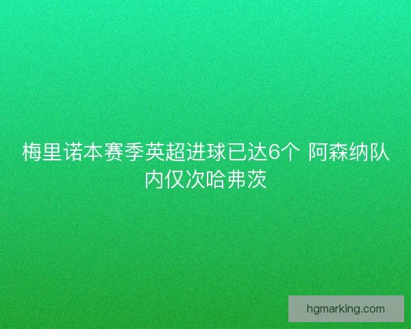 梅里诺本赛季英超进球已达6个 阿森纳队内仅次哈弗茨 梅里诺本赛季英超进球已达6个 阿森纳队内仅次哈弗茨